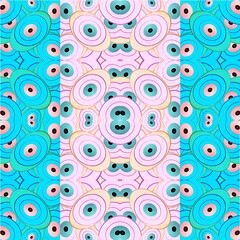 Fototapeta premium psychodelic pattern 70 s, psychodeliche muster