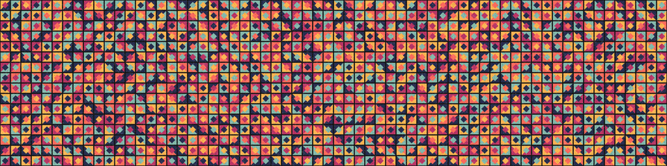 Abstract Geometric Pattern generative computational art illustration