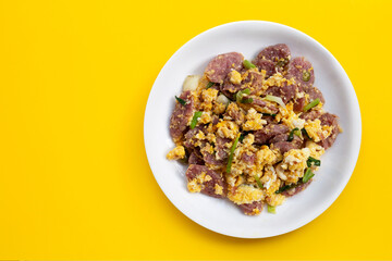Fermented Pork Sausage stir fried with eggs