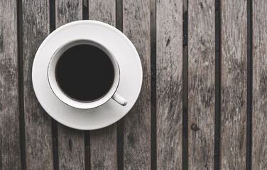 Coffee Mug on Wooden Table