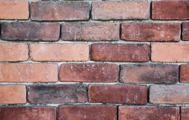 Red brick wall background