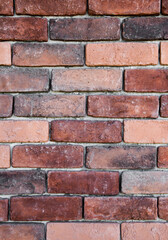 Red brick wall background