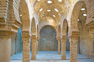 Ronda, Spain, August 2020, Arab baths built in XIII century