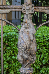 Piazza Marina - square of Palermo in the quarter of the Kalsa, within the historic centre of Palermo. Public Garibaldi Garden with oldest tree dominates the square. Palermo. Italy, Sicily.