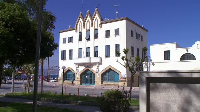 Kos Greece government building by the sea