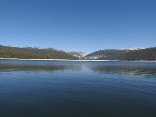 Scenic Lake Thomas A Edison in the western Sierra Nevada Mountains, California.