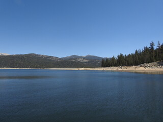 Scenic Lake Thomas A Edison in the western Sierra Nevada Mountains, California.