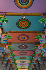 シヴァ寺院　廊下の天井
