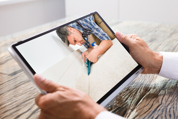 Businessman Video Conferencing