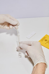 Covid rapid test and vaccination Corona measures Travel time immunization card