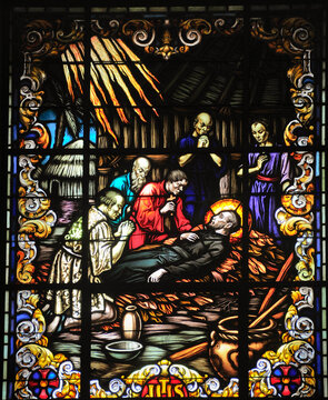 Death Of Saint Francis Xavier Stain Glass