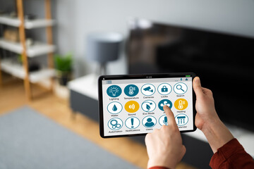 Emergency Alarm Control System And Curtains Automation