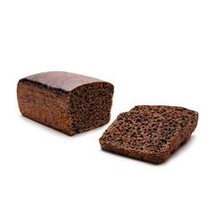 Rye malt bread sliced