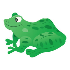 Cartoon Spotty Green Frog