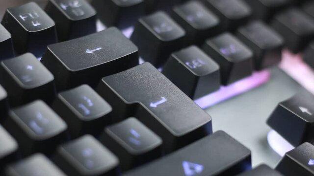 Gaming keyboards with backlit illuminated keys
