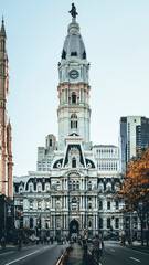 Fototapeta na wymiar Historic Philadelphia Architecture in the Fall