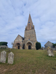 Fototapeta na wymiar Guernsey Channel Islands, Vale Church