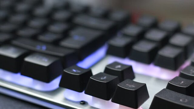 Gaming keyboards with backlit illuminated keys
