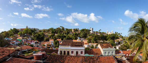 Panorama do Sítio Histórico de Olinda, Brasil.