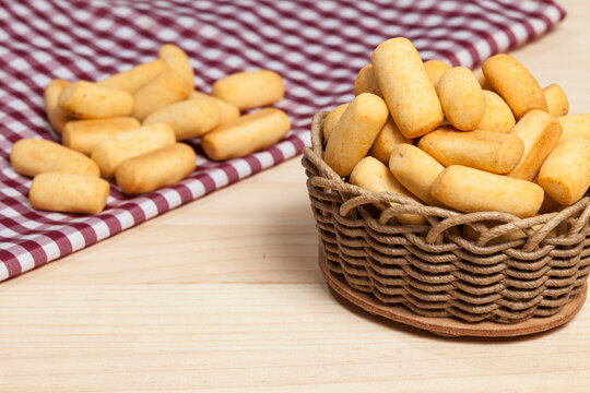 Traditional Colombian gastronomy of achiras del huila snacks.