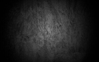 Old wall texture cement dark black gray  background abstract grey color design are light with white gradient background.