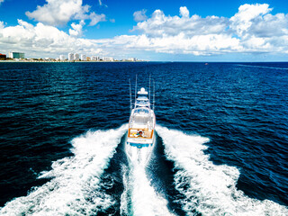 Yacht on ocean
