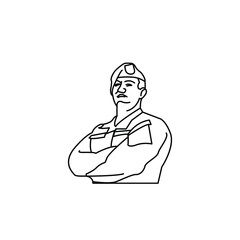 Obraz premium army man icon