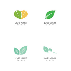 Leaf icon Vector Illustration design Logo template
