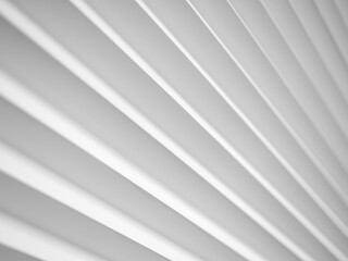 3D panels on the wall in the form of white diagonal stripes with pronounced edges.