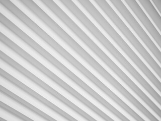 3D panels on the wall in the form of white diagonal stripes with pronounced edges.