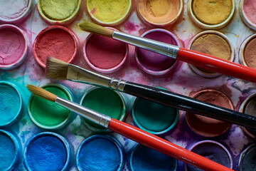 Pintando con acuarela