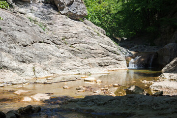 The Grand Canyon of the river Auzun-Uzen, Crimea.