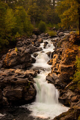 Obraz premium Sunset Waterfall