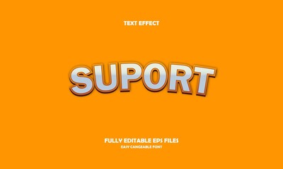 suport style editable text effect