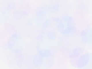 ぼんやりした紫と青の水玉の壁紙、水彩画のようなにじみのある背景