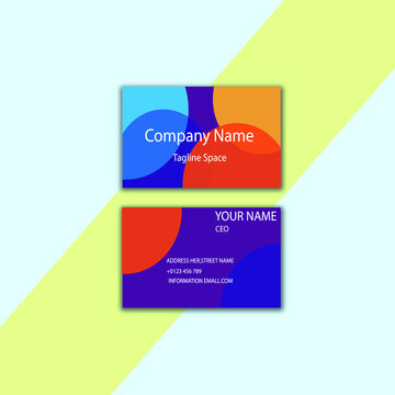 business card elegant design in corel draw