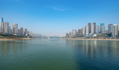 Fototapeta na wymiar Modern metropolis skyline, Chongqing, China