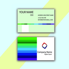 business card elegant design in corel draw