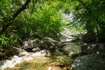 Obraz premium The Grand Canyon of the river Auzun-Uzen, Crimea.