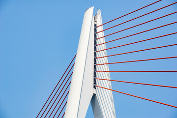Close up of bridge structure, Chongqing Yangtze River Bridge