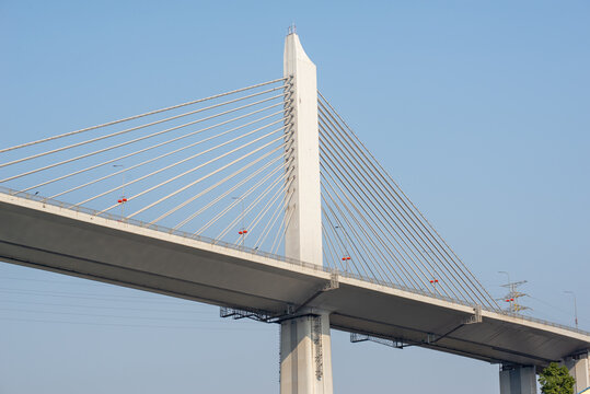 Close up of bridge structure, Chongqing Yangtze River Bridge © onlyyouqj