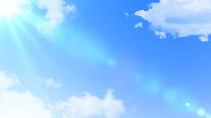 輝く青