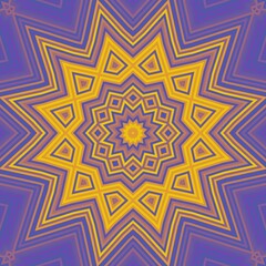 Colorful Mandala background wallpaper illustration. flower shape floral ornamental design, use it for print, texture, overlay, poster, pattern, decoration, wallpaper, card, gifts, ceramic tile.