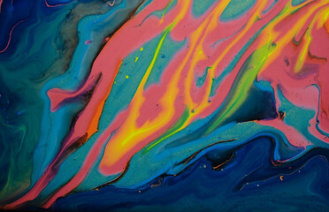 Abstract  ink painting background, Mixture of acrylic paints,   Inkscapes concept, colors