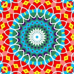 Fototapeta na wymiar Mandala background wallpaper. High quality texture image in vivid colors ready for printing on products. Ideal for Ornament for decorating a greeting card, decor, decorations. 