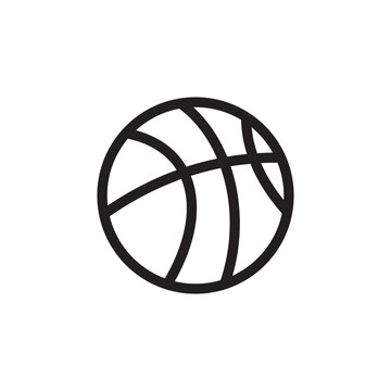 basketball icon symbol sign vector