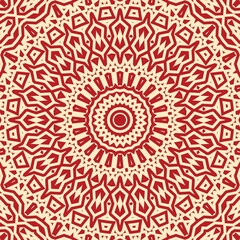 Fototapeta na wymiar Red mandala texture pattern. 