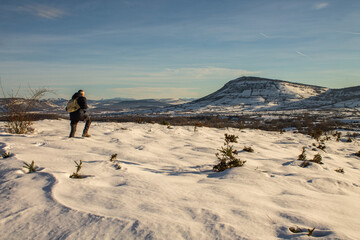 Great snowfall in Espinosa de los Monteros, Spain 17 January