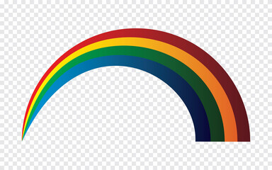 Fototapeta premium Rainbow With Gradient Mesh, Vector Illustration