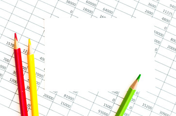 Office workplace with supplies and reports. You can use in business, marketing and other concepts. COPY SPACE